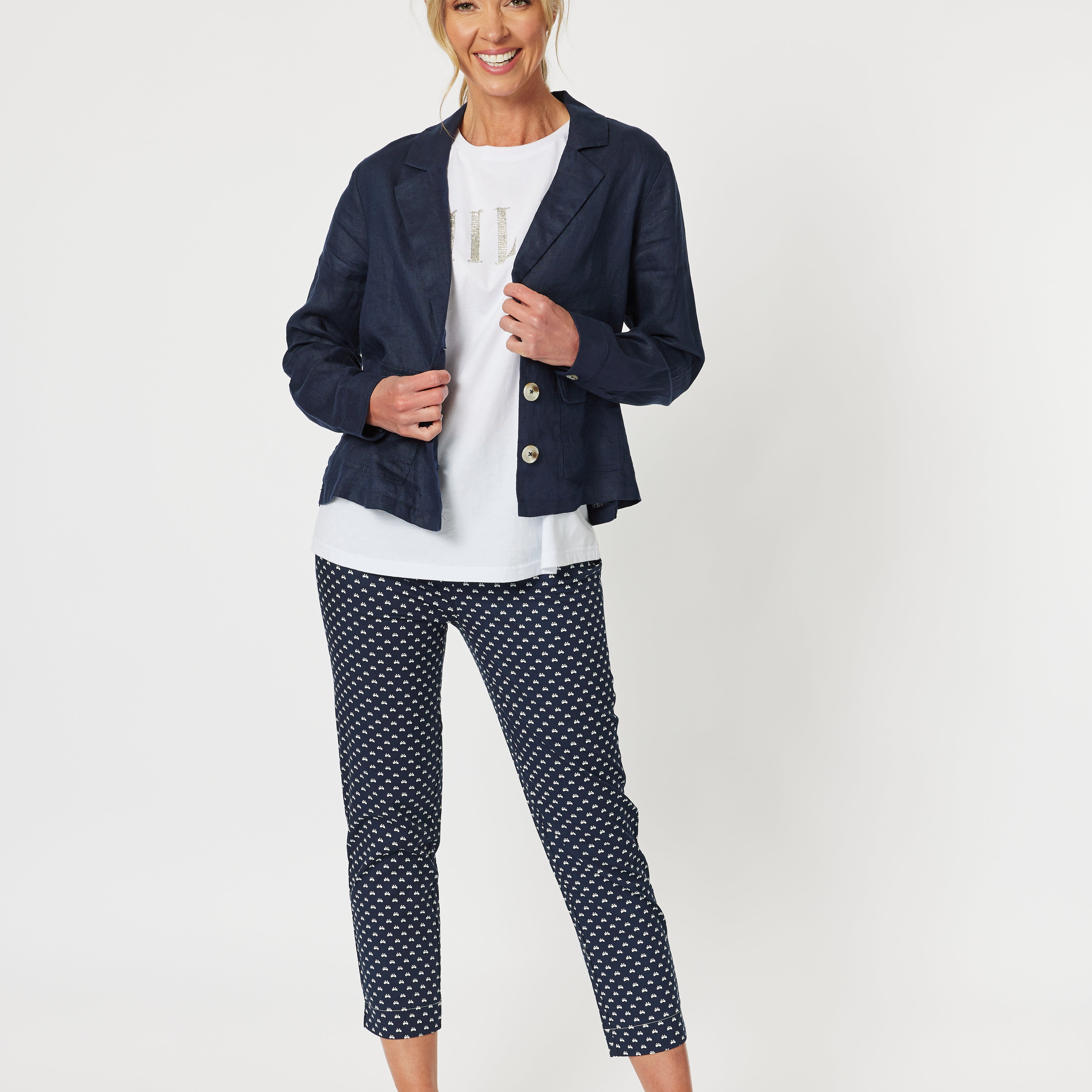 Danielle Linen Jacket