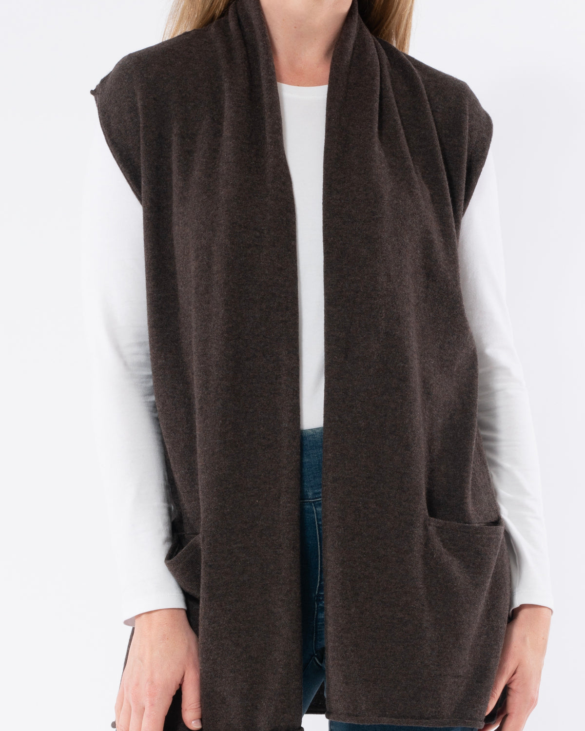 Long Line Shawl Vest