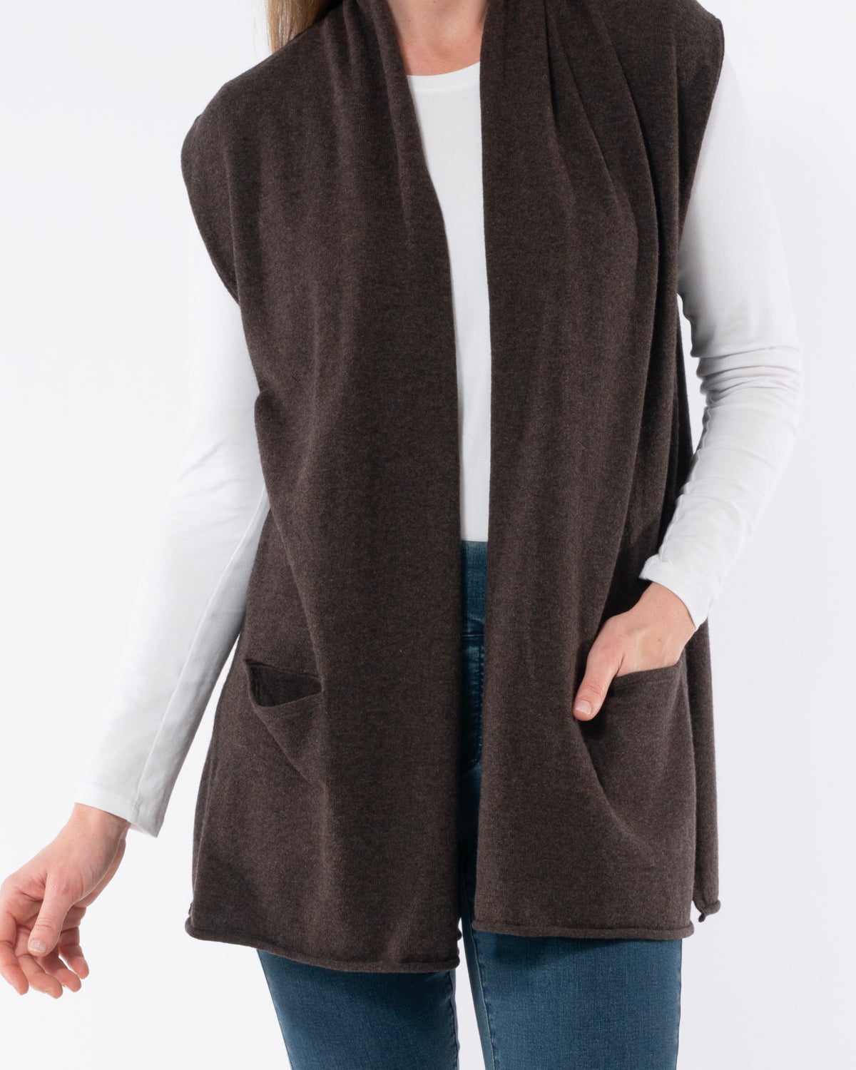 Long Line Shawl Vest