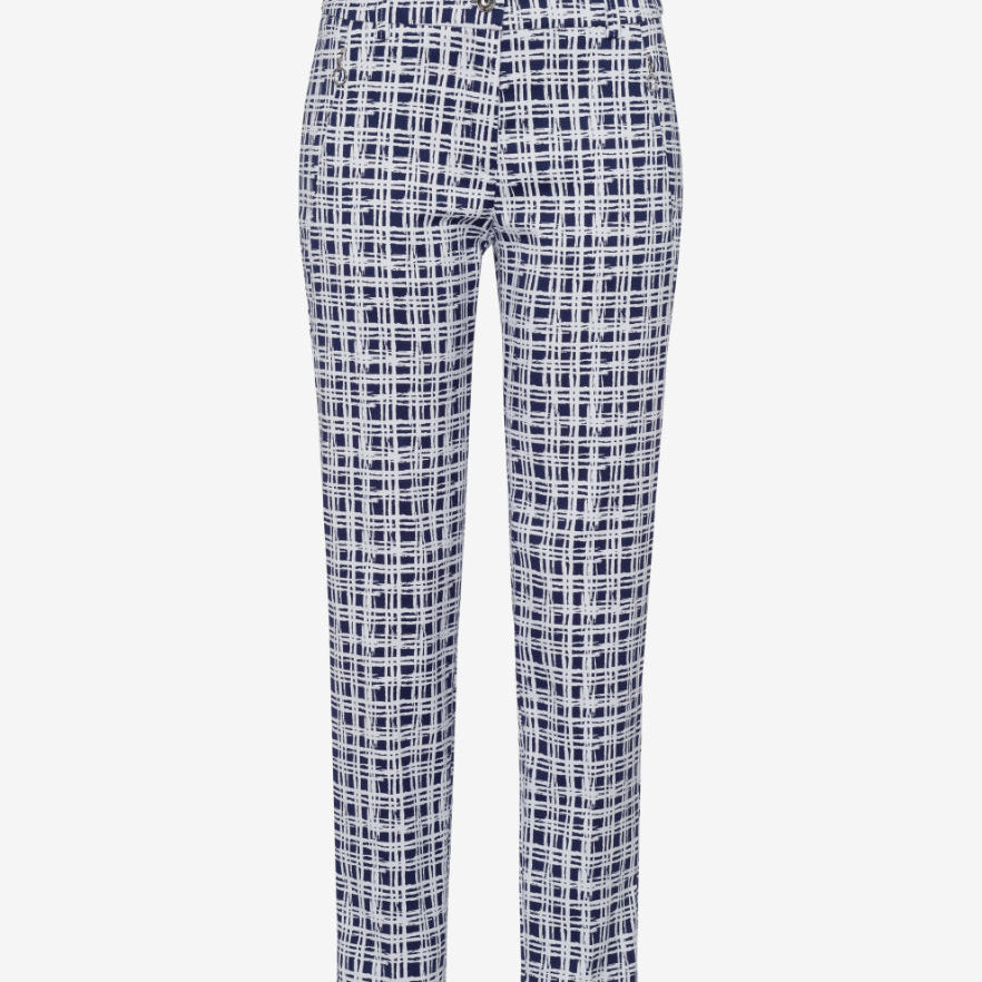 Maron Mod Check Pant