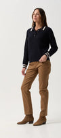 Cable Knit Polo