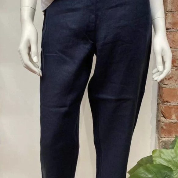 LINEN 7/8 WIDE LEG PANT