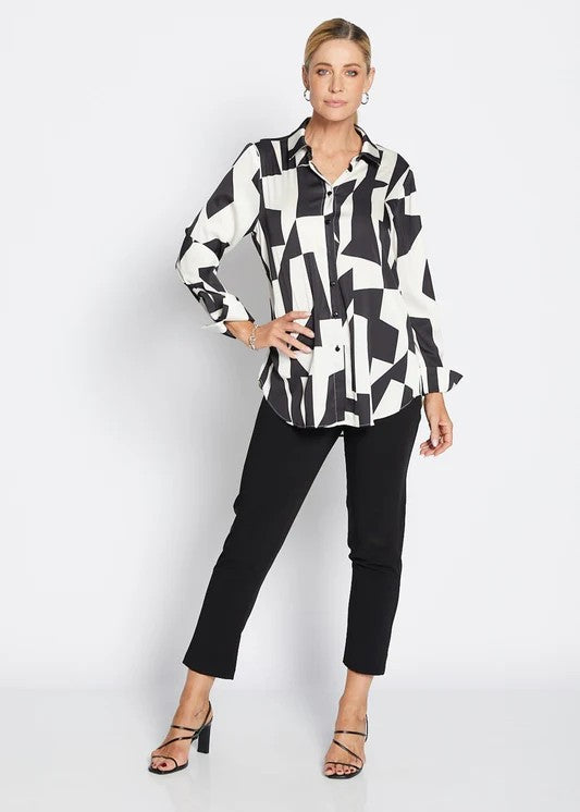 Hill L/S Satin Shirt