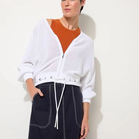 Open Knit Bomber