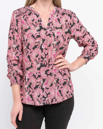 Rose Paisley Top