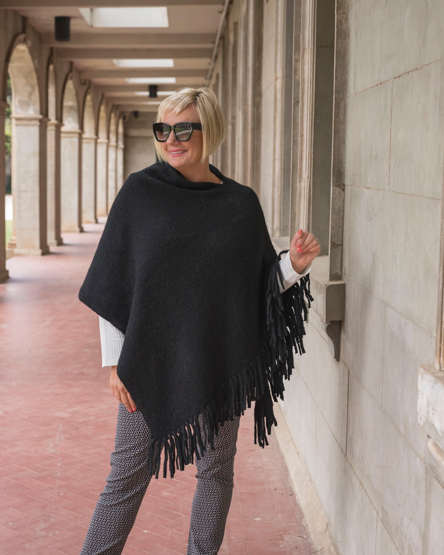 Maya Fringe Poncho