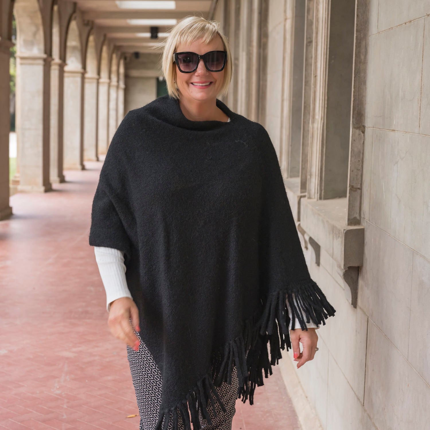 Maya Fringe Poncho
