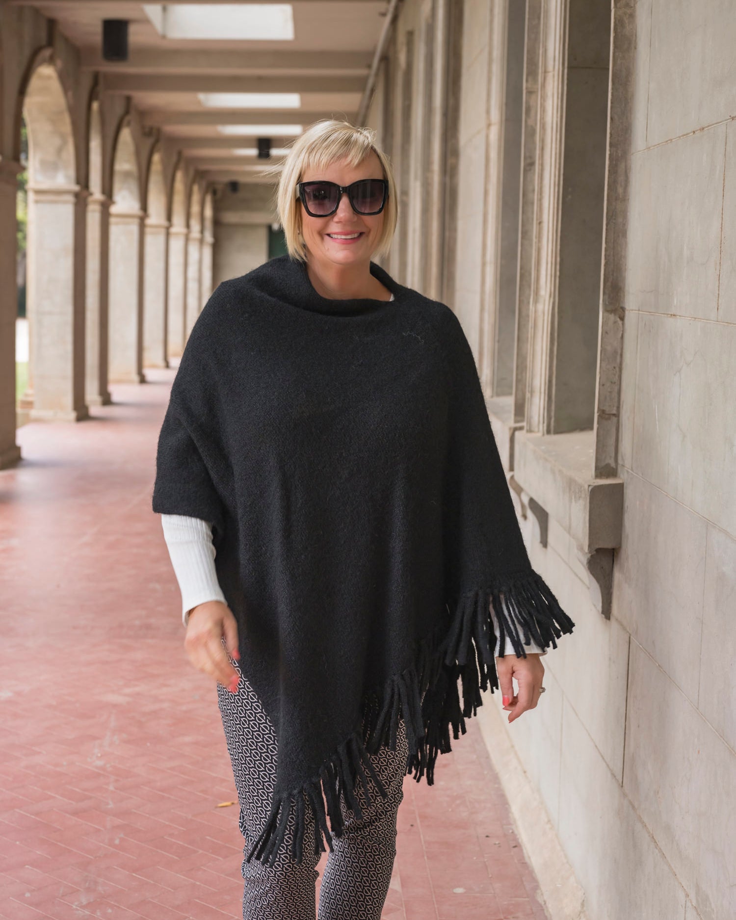 Maya Fringe Poncho