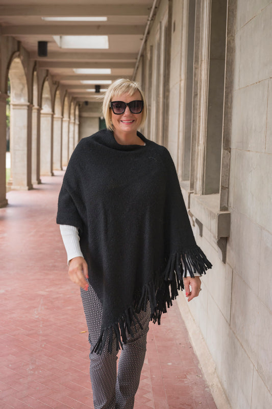Maya Fringe Poncho