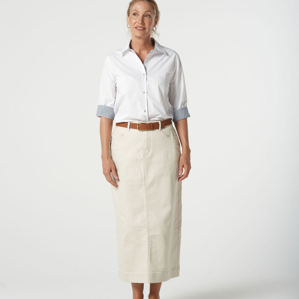 Classic  Cotton t 3/4 Sleeve Shirt