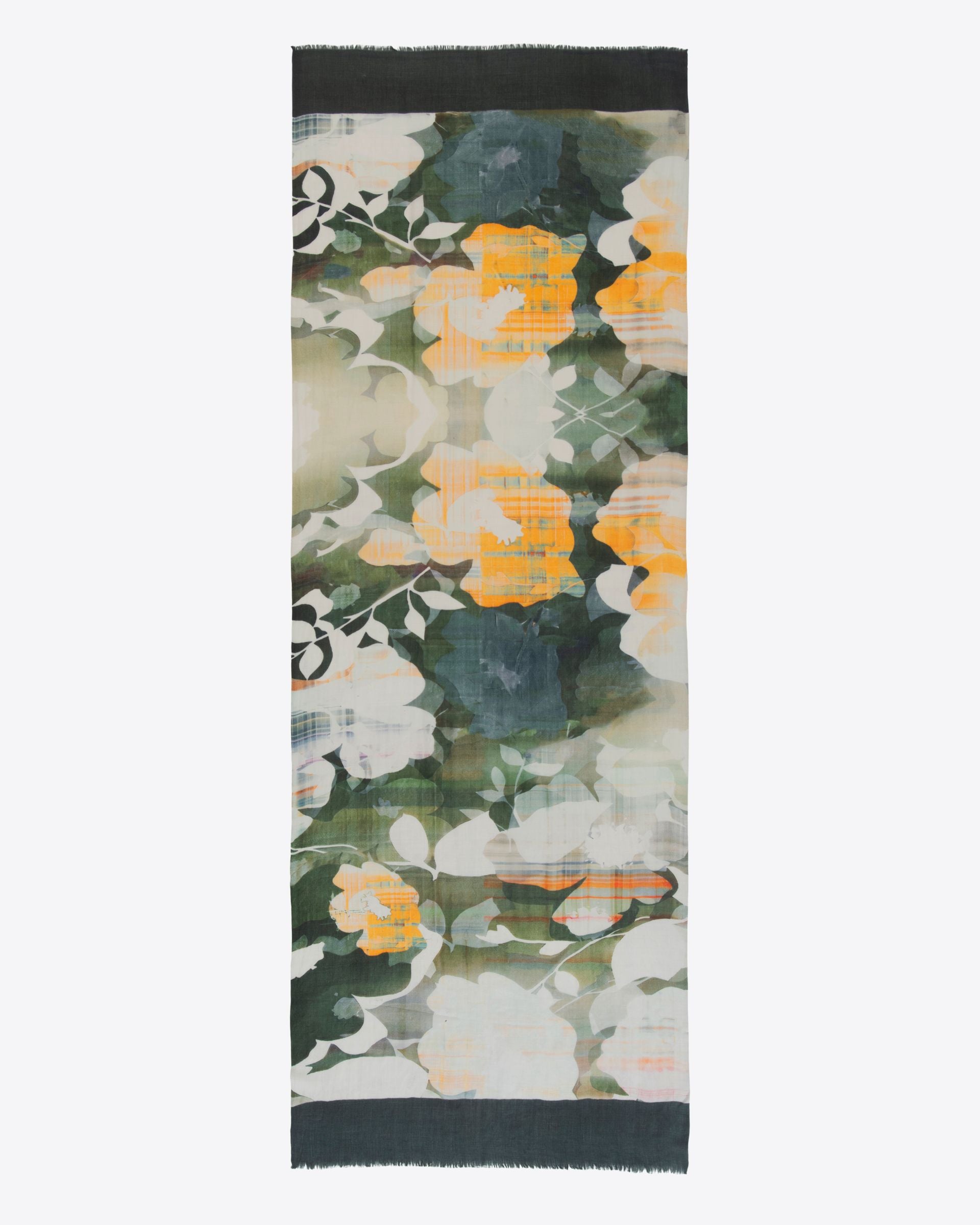 Gorgia FloralPrint Wool Silk Scarf