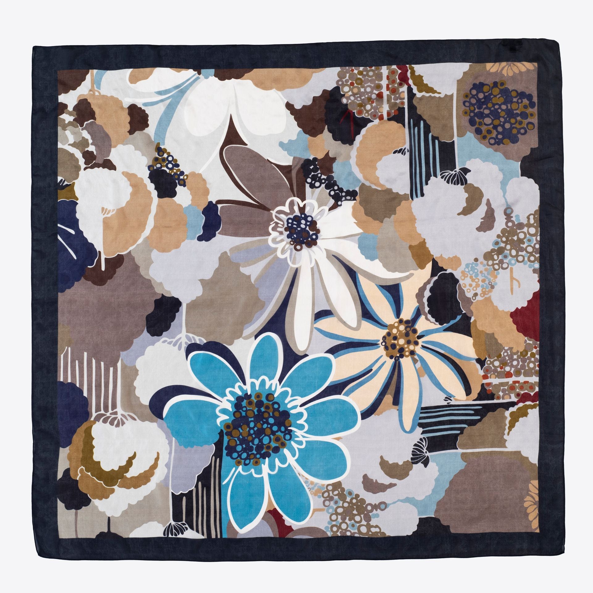 Daisy floral Pure Silk Scarf