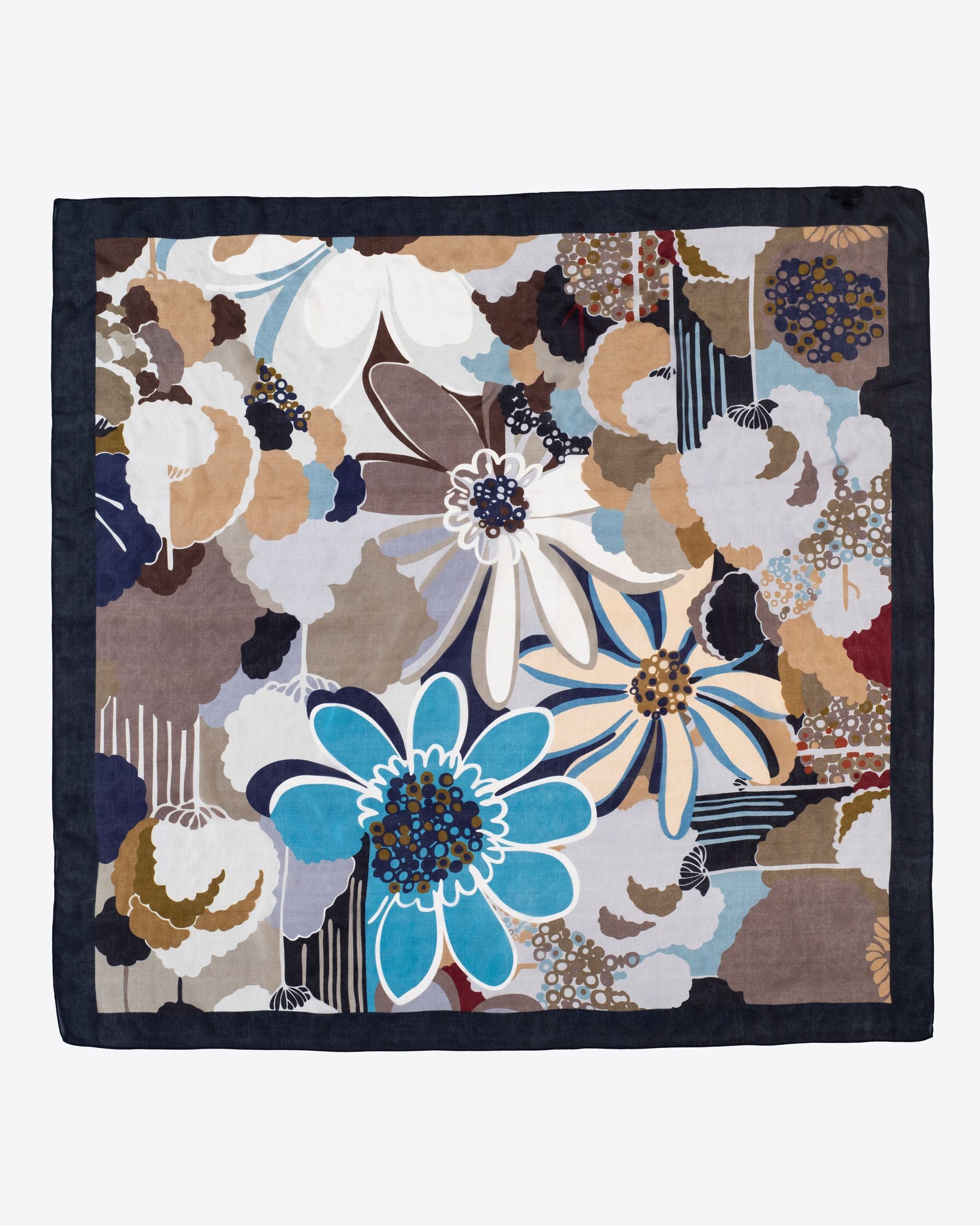 Daisy floral Pure Silk Scarf