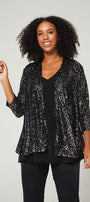 Sally 3/4/ Sequin Jkt