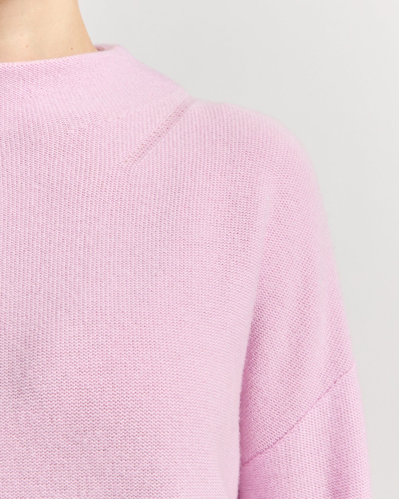 Drop Shoulder Mock Neck