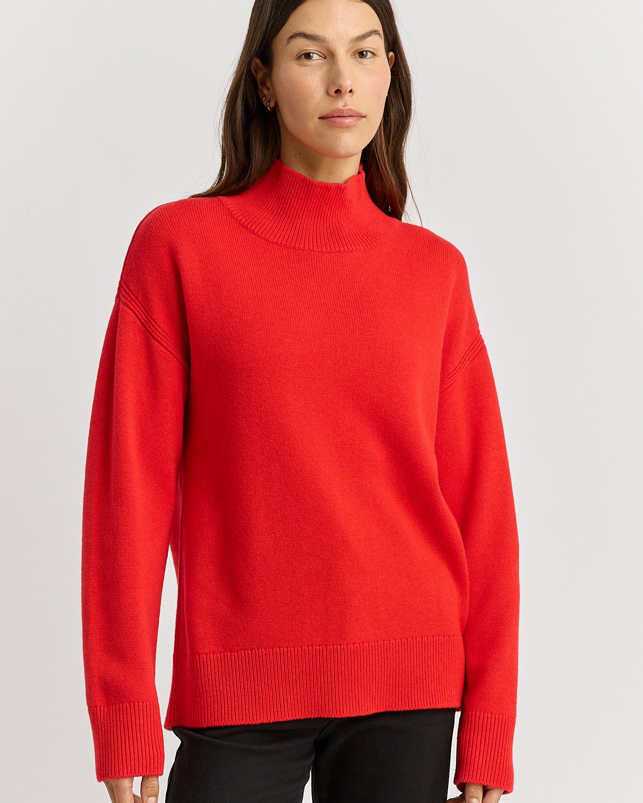 Split Neck Funnel Jumper