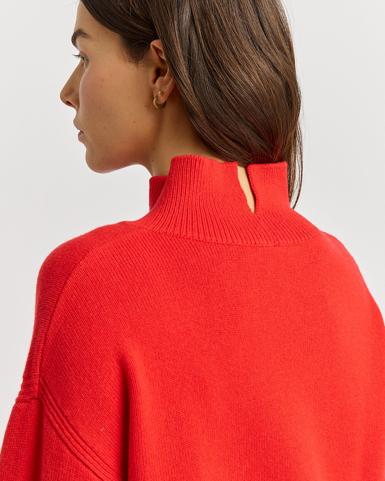 Split Neck Funnel Jumper