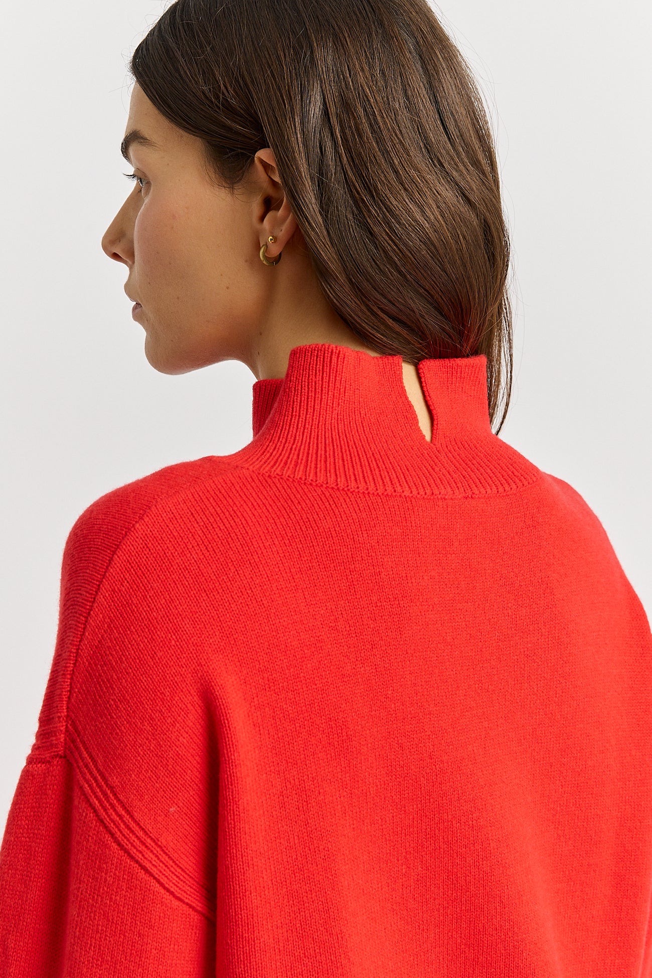 Split Neck Funnel Jumper
