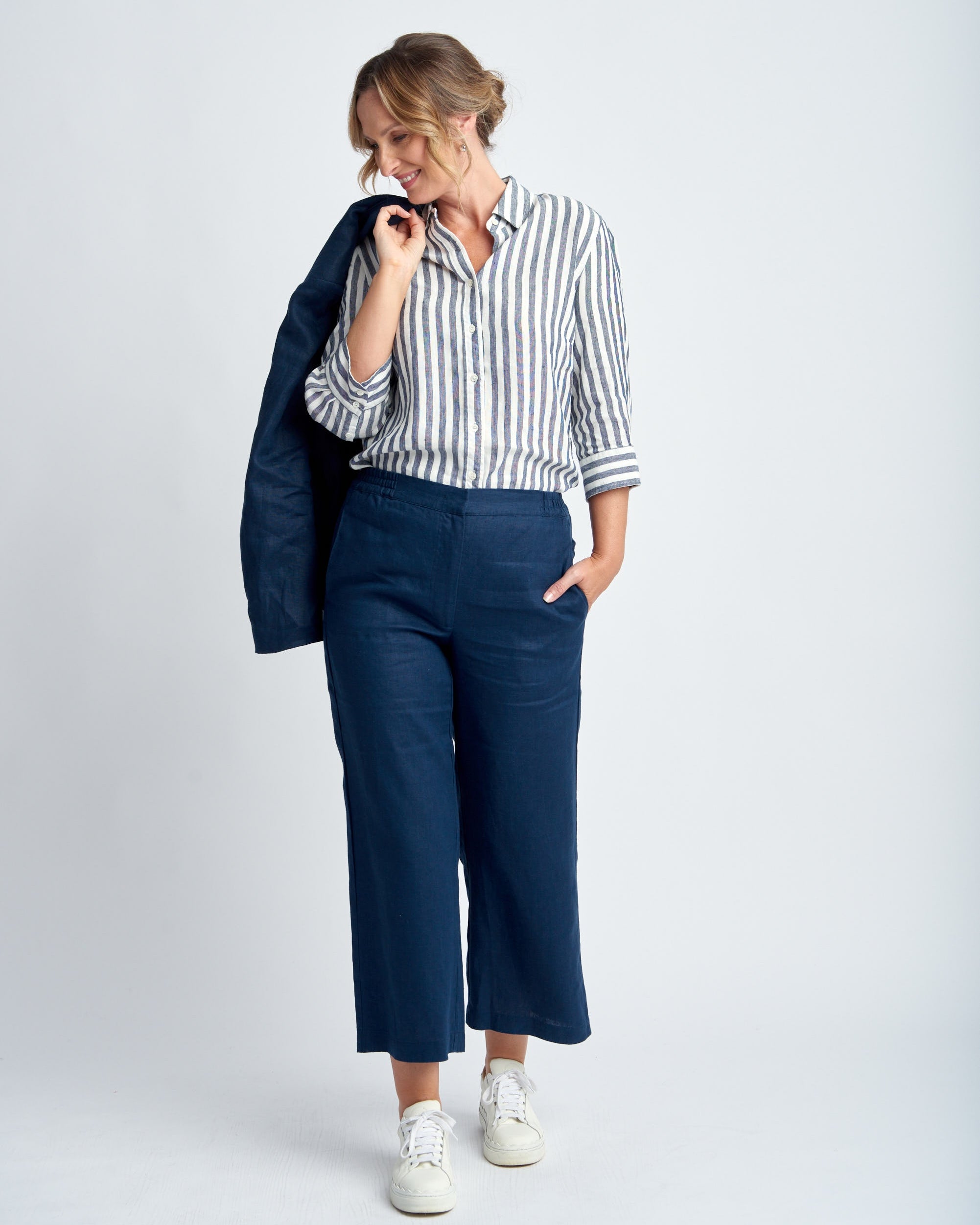 Crop Linen Pant