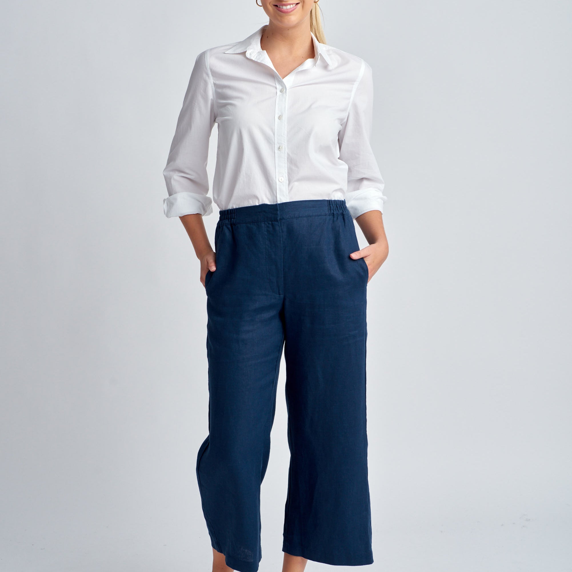 Crop Linen Pant