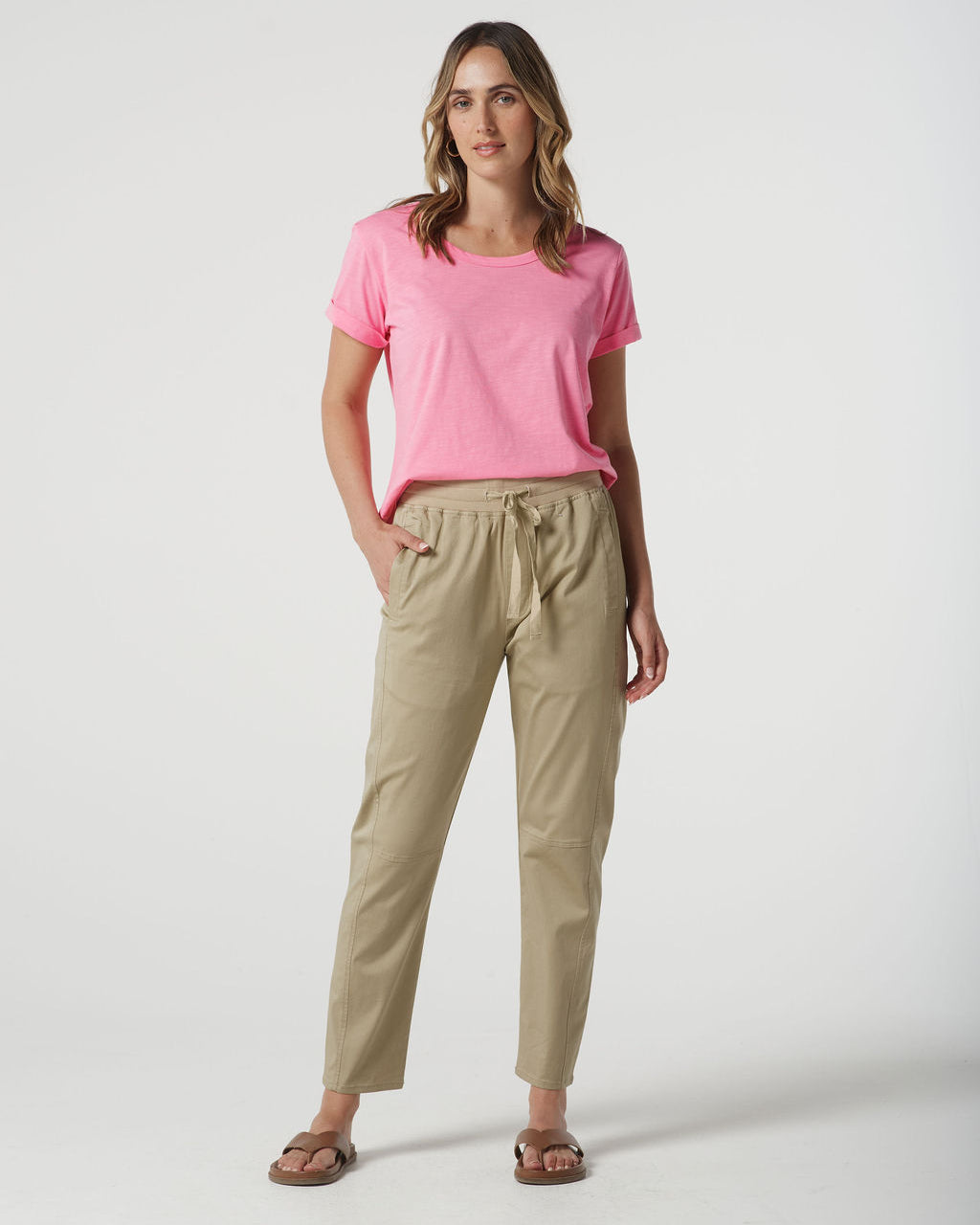 Stretch Woven Jogger Cropped