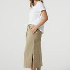 Rib Knit Waistband Skirt