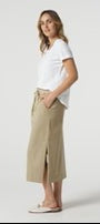 Rib Knit Waistband Skirt