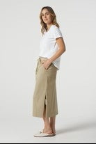 Rib Knit Waistband Skirt