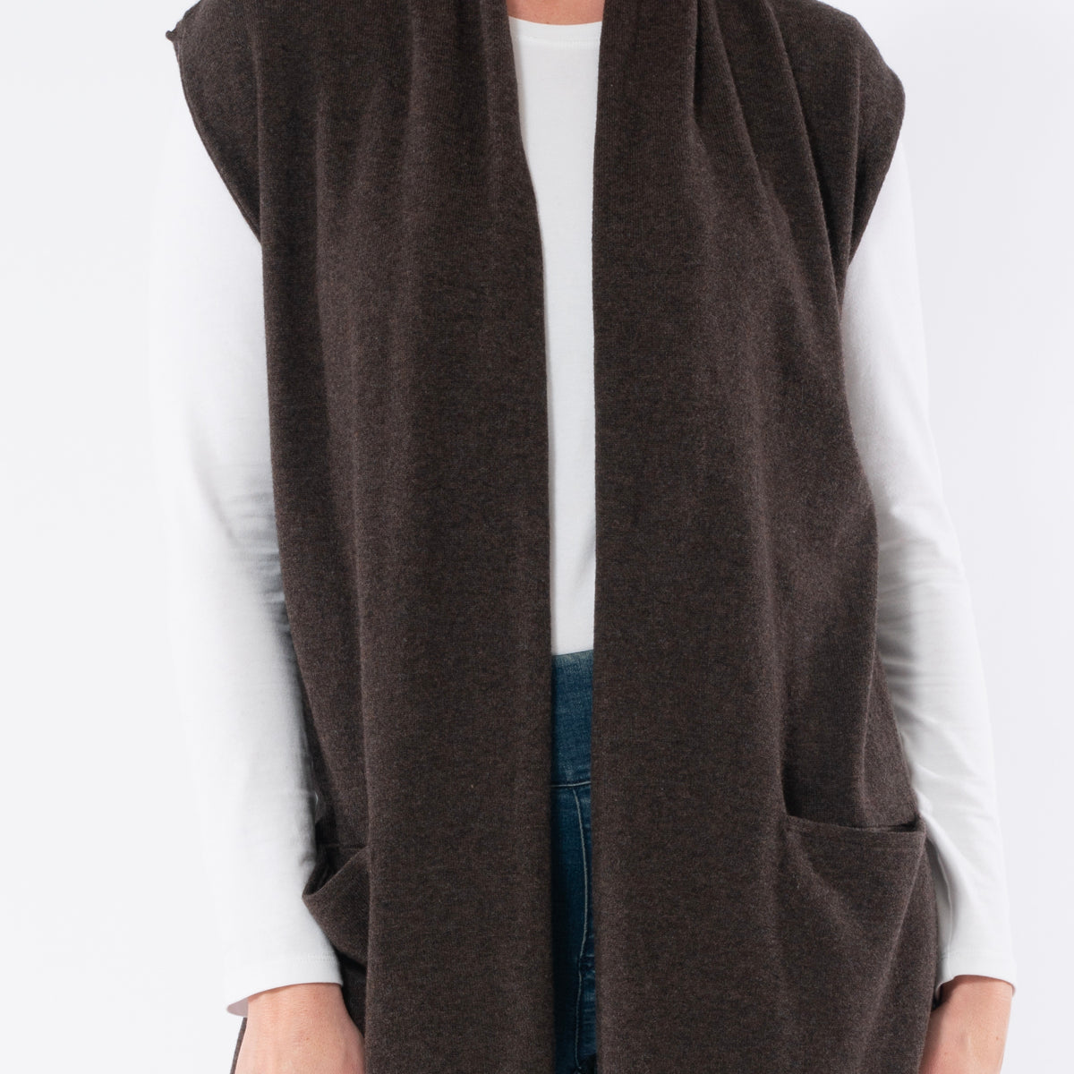 Long Line Shawl Vest