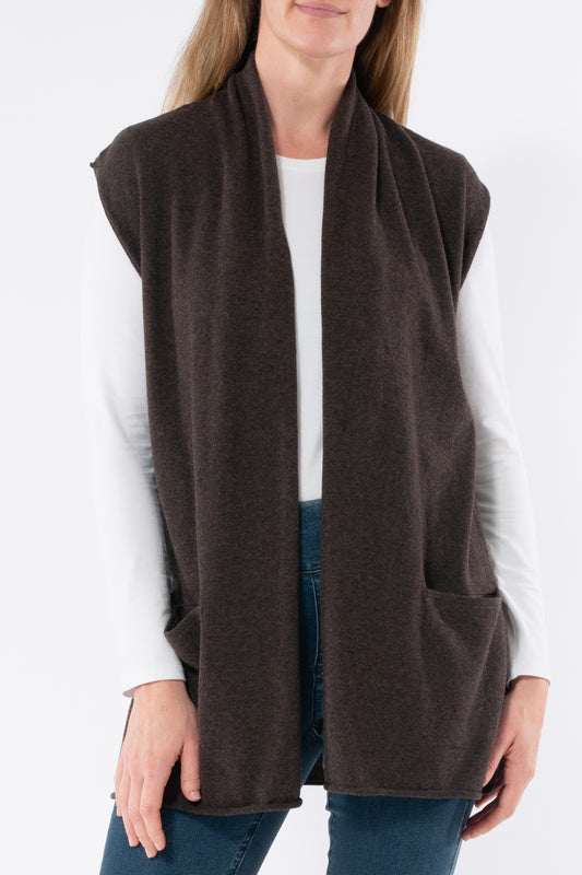 Long Line Shawl Vest