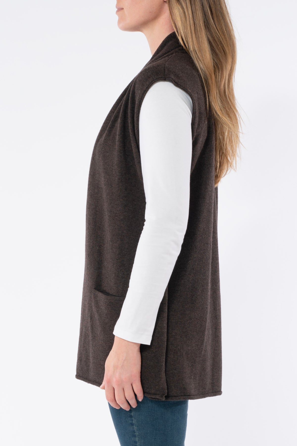 Long Line Shawl Vest