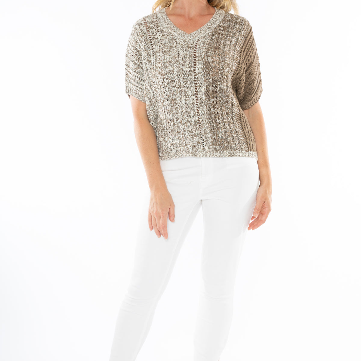V Neck Ombre Knit