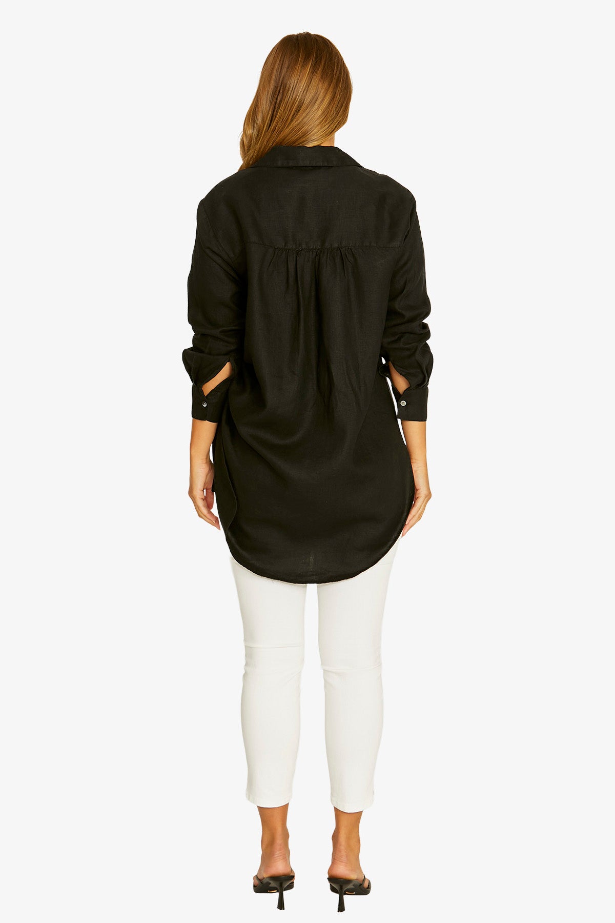 Rouched Side Tunic Shirt