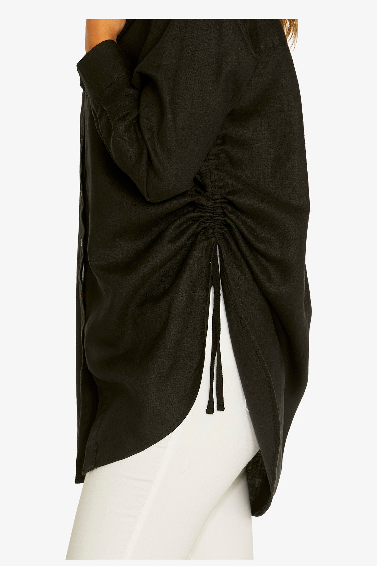 Rouched Side Tunic Shirt