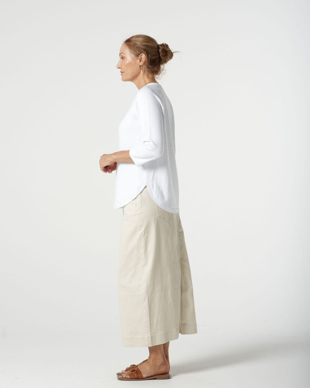 Sorbet Cotton 3/4 Sleeve Raglan Knit