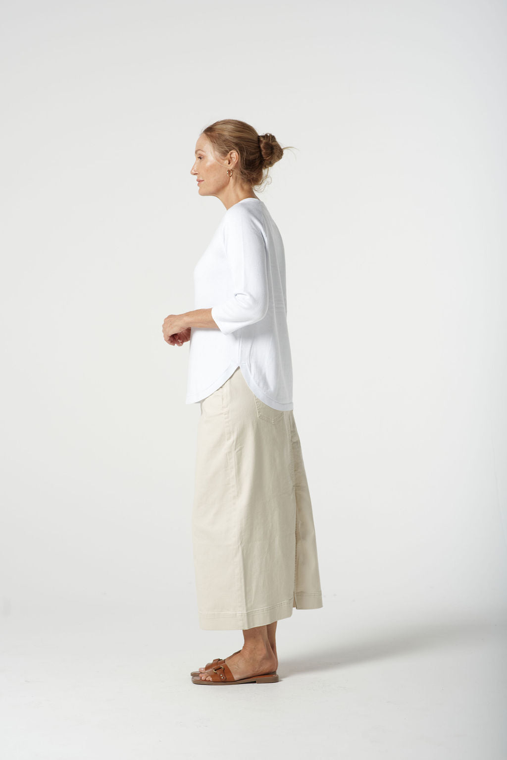 Sorbet Cotton 3/4 Sleeve Raglan Knit