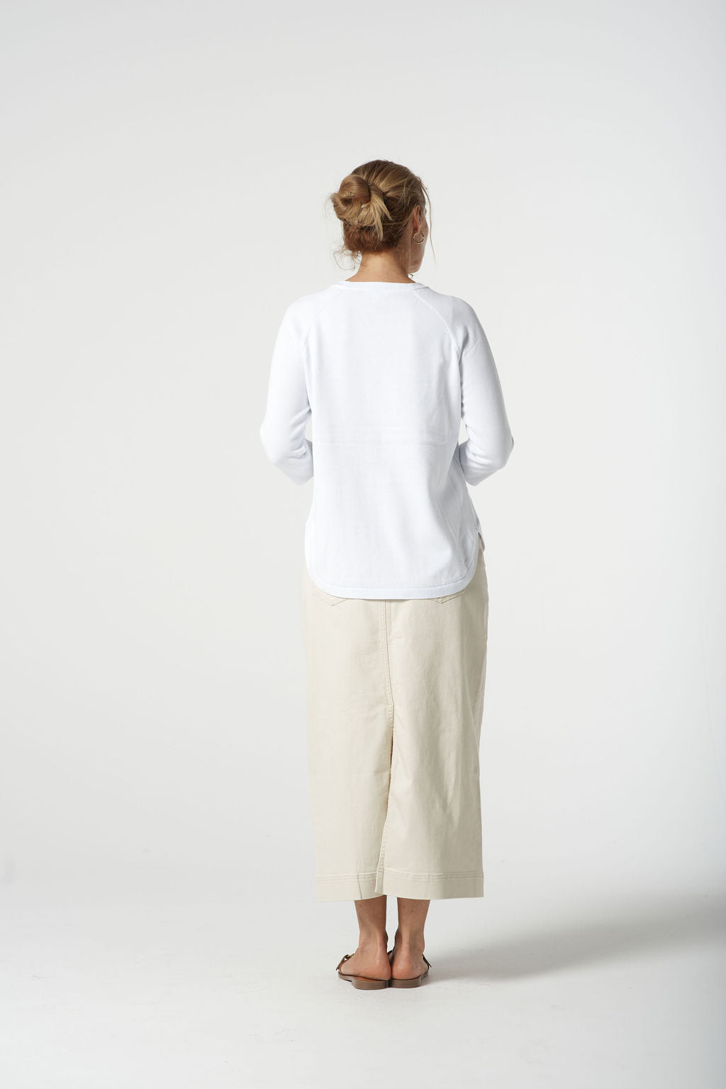 Sorbet Cotton 3/4 Sleeve Raglan Knit