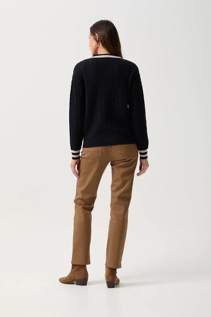 Cable Knit Polo