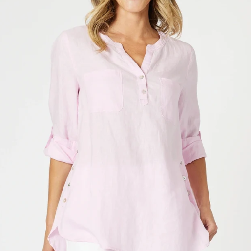 Ava Linen Button Shirt