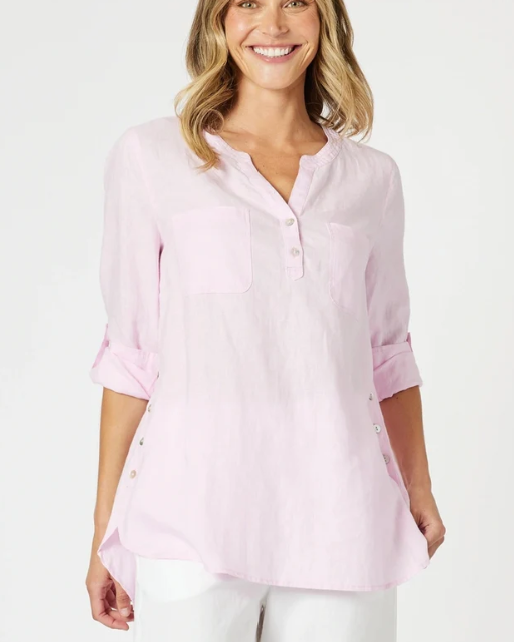 Ava Linen Button Shirt