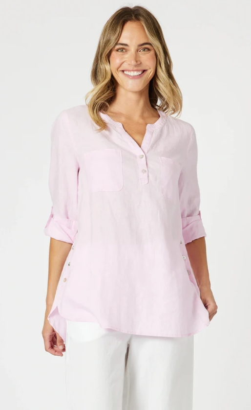 Ava Linen Button Shirt