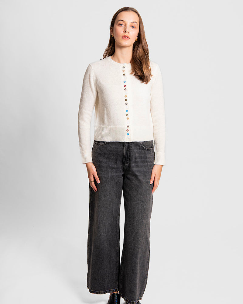 Crew Cardigan Multi Buttons