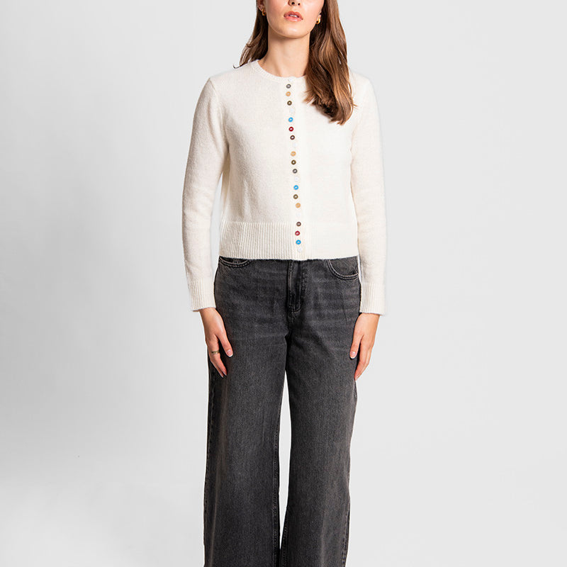 Crew Cardigan Multi Buttons