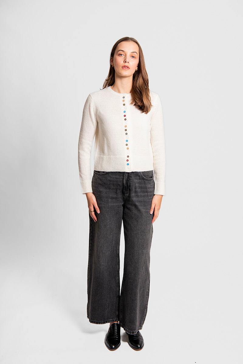 Crew Cardigan Multi Buttons