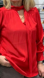 Hudson L/S Tie Blouse Lustre