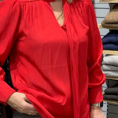 Hudson L/S Tie Blouse Lustre