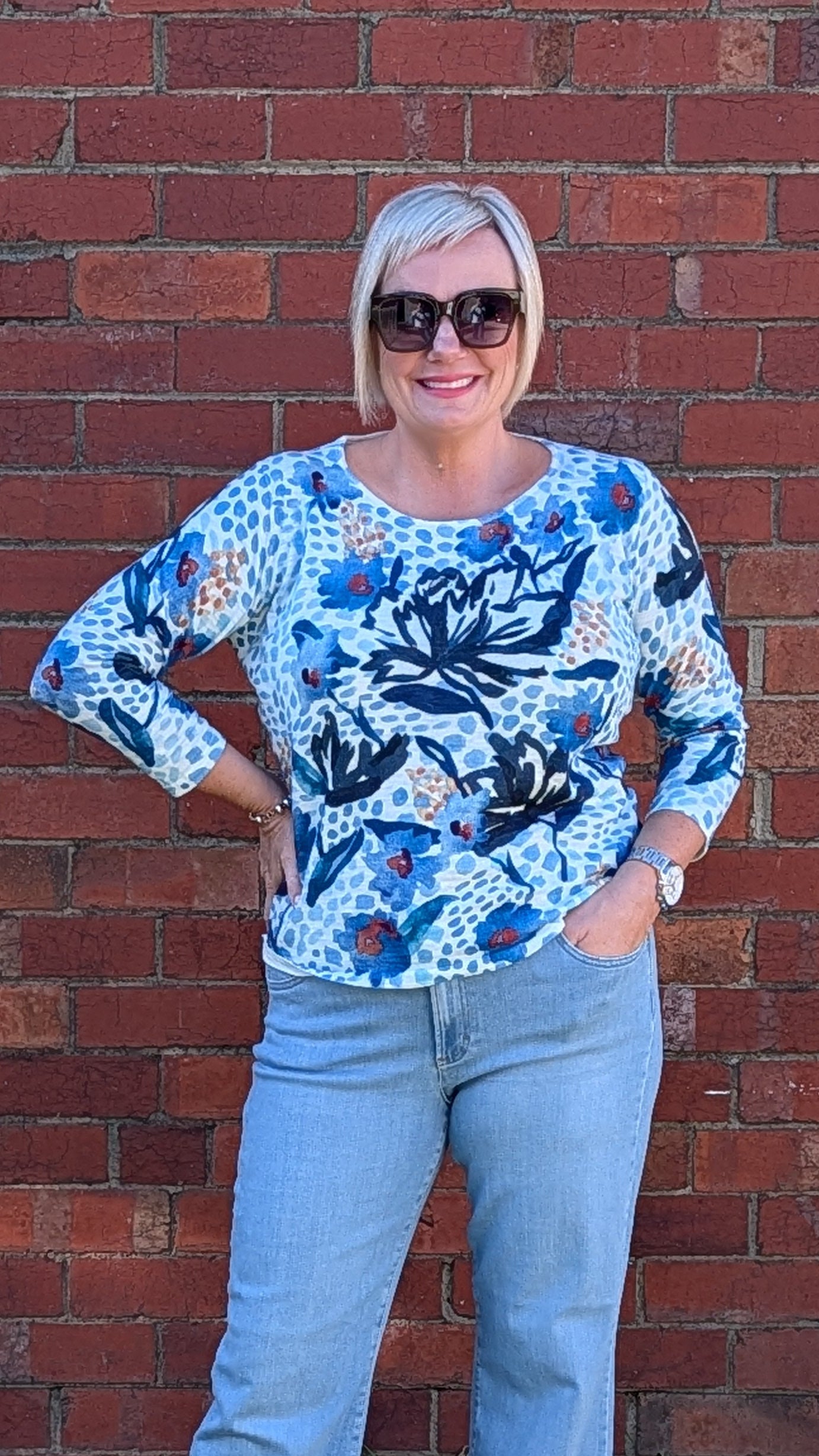Diane Floral Top
