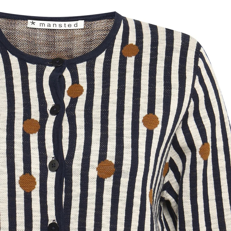 Noor Stripe Spot Cardi