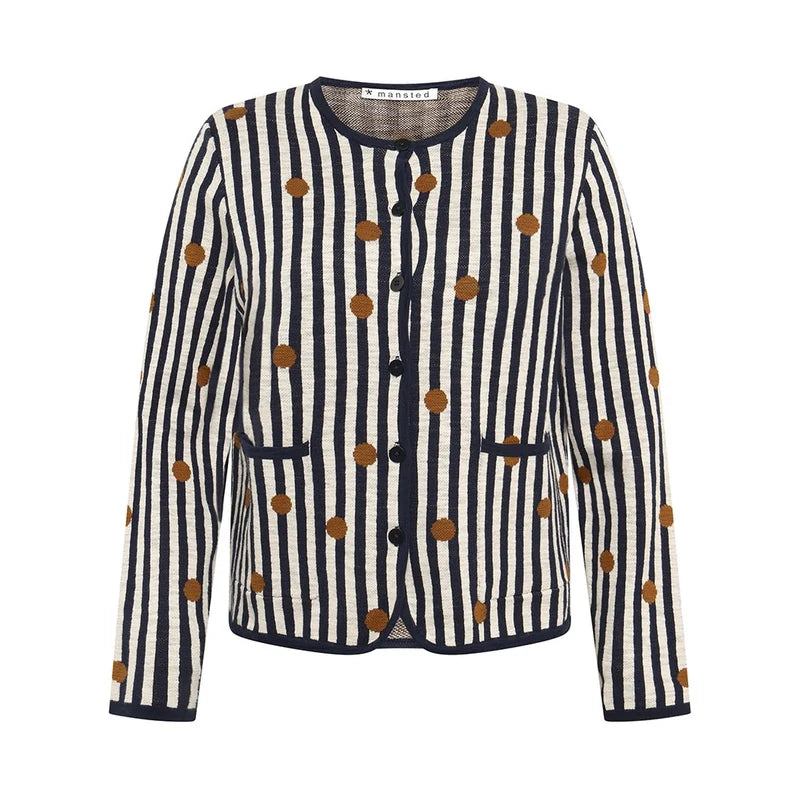 Noor Stripe Spot Cardi