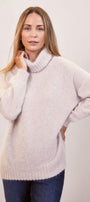 Angora Nylon  Roll Neck Sweater